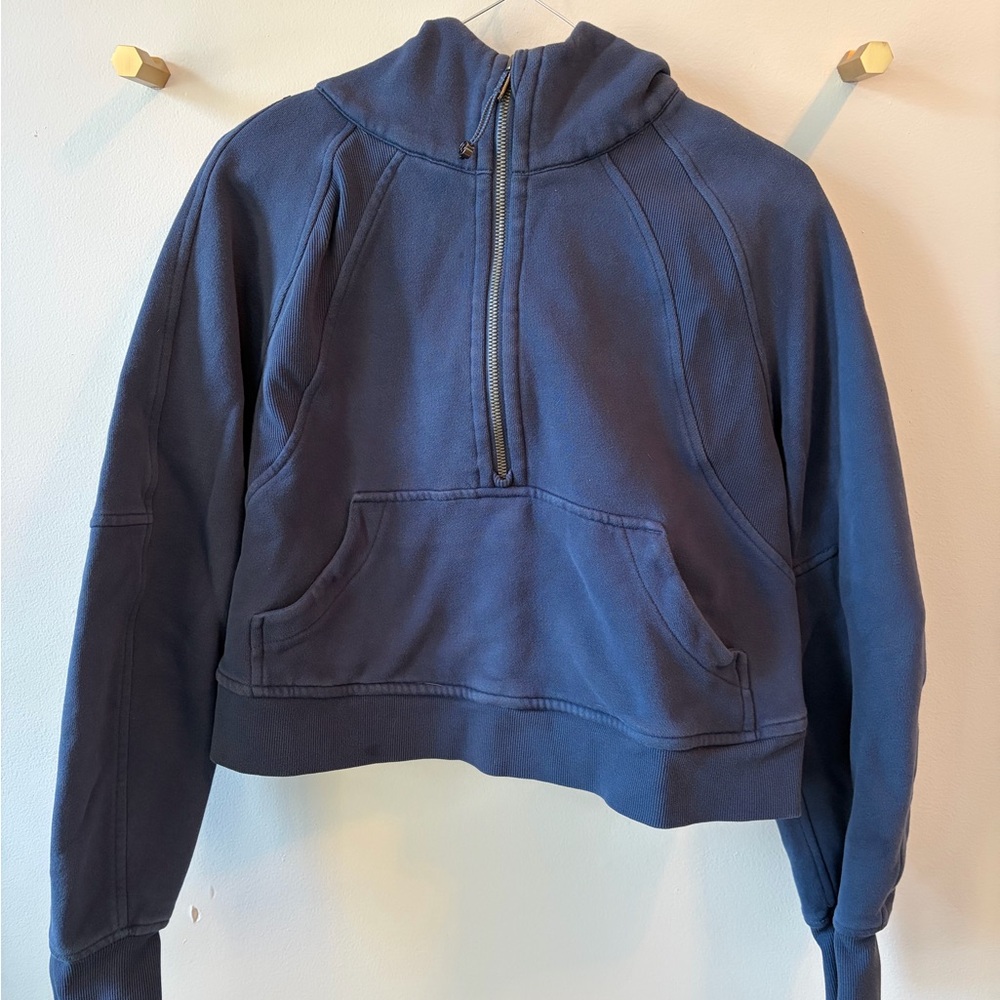 Lululemon Scuba Oversize Half-Zip Hoodie - Mineral Blue - XS/S